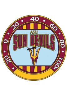 Arizona State Sun Devils art glass design Wall Clock