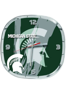 Michigan State Spartans chrome frame Wall Clock