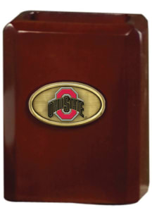 Ohio State Buckeyes 4.25 inch tall by 3 3/8 inch wide Brown Desk Accessory