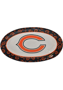 Chicago Bears 12 in Oval Serving Tray