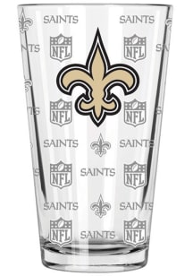 New Orleans Saints Sandblasted Design Pint Glass