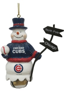 Chicago Cubs Festive Design Ornament