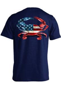 Maryland Navy Blue USA Crab Short Sleeve T Shirt