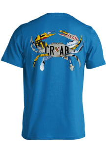 Maryland Blue Crab License Plate Short Sleeve T Shirt