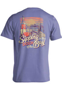 Maryland Purple Sipping on the Dock Short Sleeve Fashion T Shirt