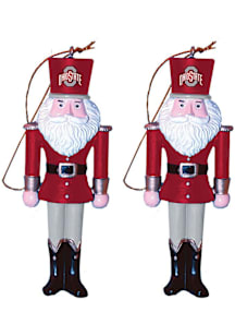 Ohio State Buckeyes 2 Pack Ornament - Red