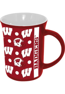 Red Wisconsin Badgers 15oz Ceramic Mug