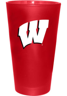 Red Wisconsin Badgers 16 oz Color Frosted Pint Glass