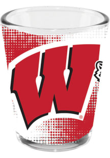 Wisconsin Badgers 2 oz full wrap design Shot Glass