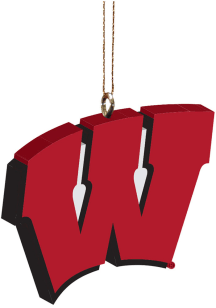 Wisconsin Badgers 3-D Logo Resin Ornament