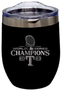Texas Rangers 2023 World Series Champions 16oz Etched Stainless Steel Tumbler - Blue