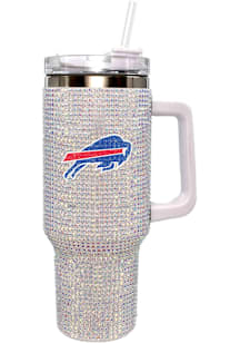 Buffalo Bills 40oz Bling Stainless Steel Tumbler - White