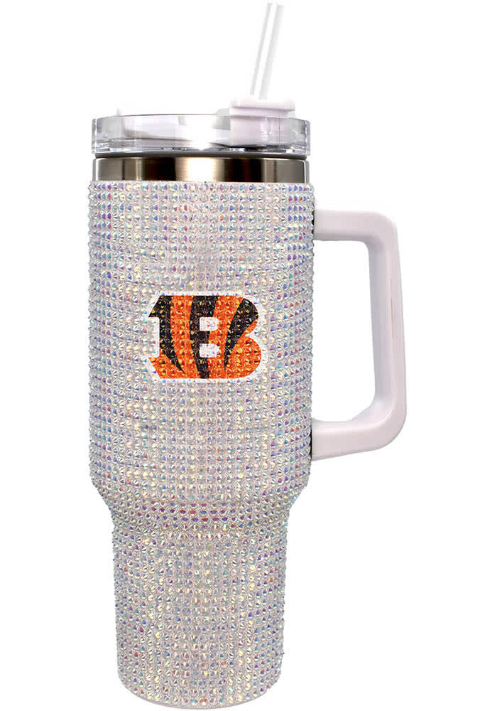 Cincinnati Bengals Bling 40 oz Stainless Steel Tumbler - Black