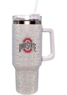 Red Ohio State Buckeyes Bling 40 oz Stainless Steel Tumbler