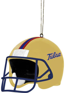 Gold Tulsa Golden Hurricane helmet shaped Ornament