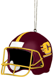Central Michigan Chippewas helmet shaped Ornament - Maroon