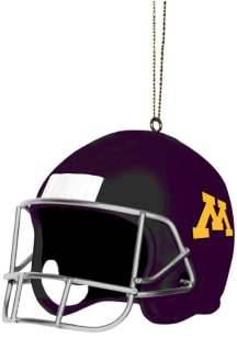 Maroon Minnesota Golden Gophers helmet shaped Ornament