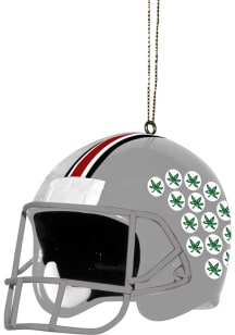 Red Ohio State Buckeyes helmet shaped Ornament