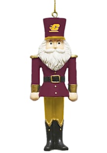 Central Michigan Chippewas Nutcracker Ornament - Maroon