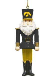 Black Iowa Hawkeyes Nutcracker Design Ornament