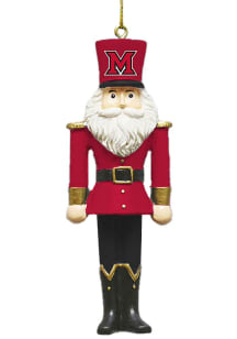 Miami RedHawks Nutcracker Ornament