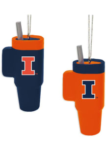 Orange Illinois Fighting Illini Colossal Ornament