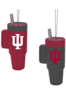 White Indiana Hoosiers Colossal Ornament