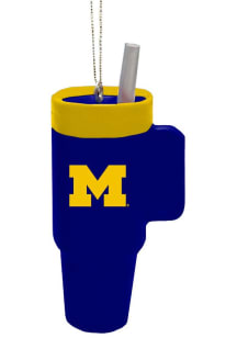 Yellow Michigan Wolverines Colossal Ornament