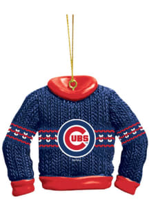 Chicago Cubs Ugly Sweater Ornament - Blue