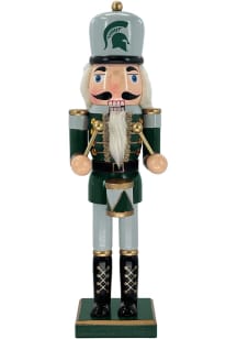 Green Michigan State Spartans 14&quot; Nutcracker Decor