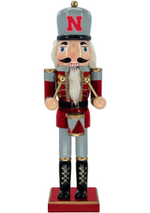 Red Nebraska Cornhuskers 14&quot; Nutcracker Decor