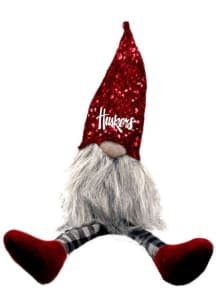 Red Nebraska Cornhuskers Shelf Sitter Gnome Decor