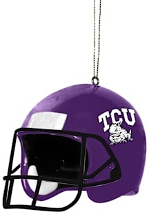 TCU Horned Frogs NCAA Helmet Ornament - Purple