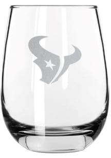 Houston Texans 15 oz Etched Logo Stemless Wine Glass
