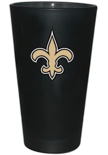 New Orleans Saints 16 oz Frosted Color Logo Pint Glass - Black