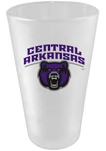 Central Arkansas Bears 16 oz Frosted Color Logo Pint Glass - White