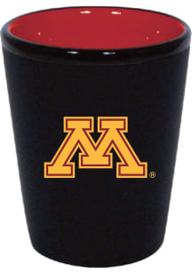 Black Minnesota Golden Gophers 2 oz Ceramic Matte Shot Glass