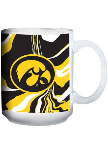 Gold Iowa Hawkeyes 15oz Ceramic Mug