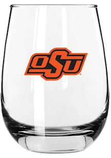 Oklahoma State Cowboys 15oz Stemless Color Stemless Wine Glass - Orange