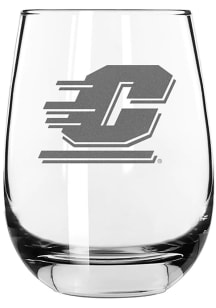 Central Michigan Chippewas 15oz Stemless Etched Stemless Wine Glass