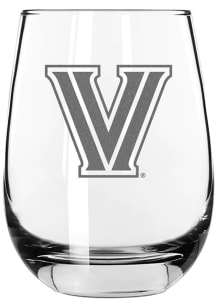 Villanova Wildcats 15oz Stemless Etched Stemless Wine Glass