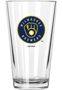 Milwaukee Brewers 16oz Pint Color Pint Glass - Navy Blue