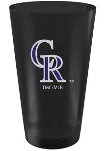 Colorado Rockies 16oz Frosted Pint Color Pint Glass - Black