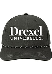 Drexel Dragons Mens Black Back Nine Stretch Fit Wordmark Flex Hat
