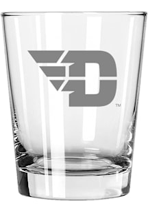 Dayton Flyers 15oz Etched Logo Rock Glass