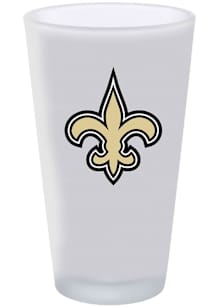 New Orleans Saints 16oz Frosted Pint Color Pint Glass - White