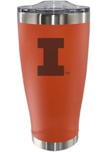 Illinois Fighting Illini 20oz Stainless Steel Etched Stainless Steel Tumbler - Orange