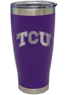 TCU Horned Frogs 20oz Stainless Steel Etched Stainless Steel Tumbler - Purple