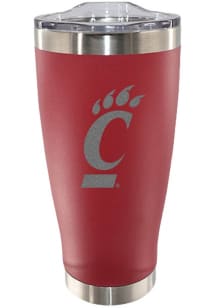 Red Cincinnati Bearcats 20oz Stainless Steel Etched Stainless Steel Tumbler