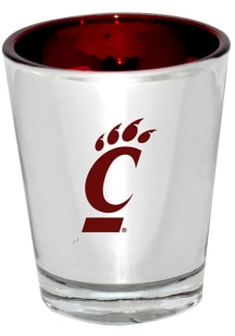 Silver Cincinnati Bearcats 2oz Silver Electroplated Shot Glass